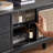 Modern Black Solid Wood TV Stands