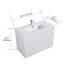 Grand meuble-lavabo mural moderne avec lavabo sans drain et robinet Modern H 25,2 po x l 35,8 po x P 18,1 po