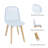 Modern PP Dining Chair with Beech Wood Legs, Kitchen & Dining Room Chairs SH-C-87978668