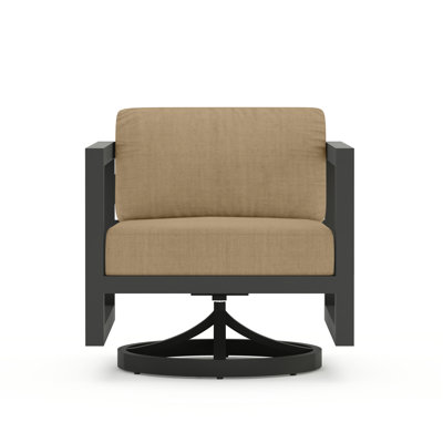 Yarieli Powder Coated Aluminum Outdoor Rocker Chair with Sunbrella Cushion by Hokku Designs