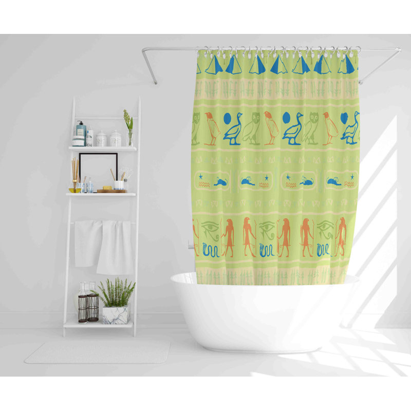 Rikwin Polyester Shower Curtain, 168cm H x 168cm W