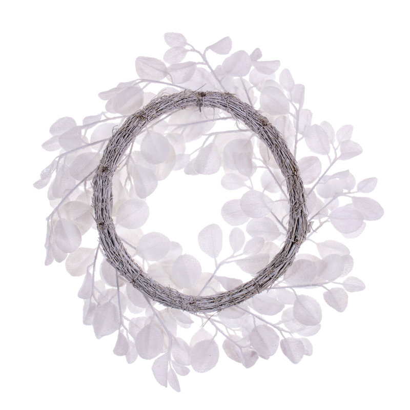 Couronne enneigée artificielle blanche 24 po Primrue