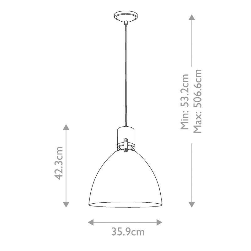 Mervin 1 - Light LED Dome Pendant, Flat White