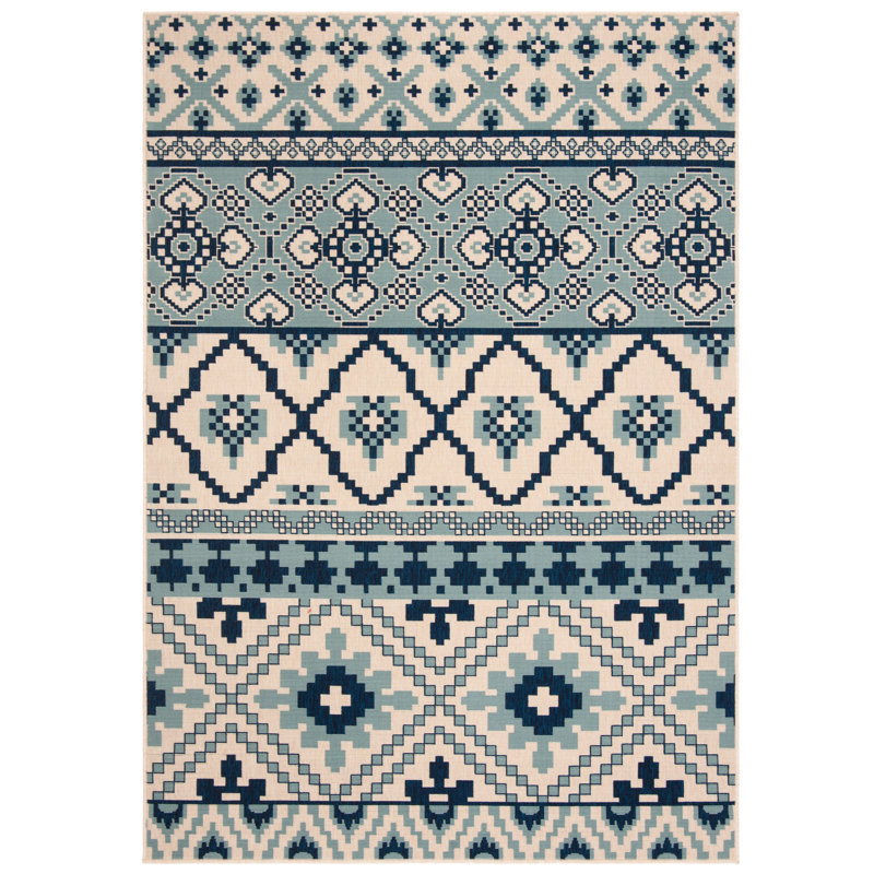 Northpoint Veranda Southwestern Indoor/Outdoor Area Rug, Rectangle 6'7" x 9'6"