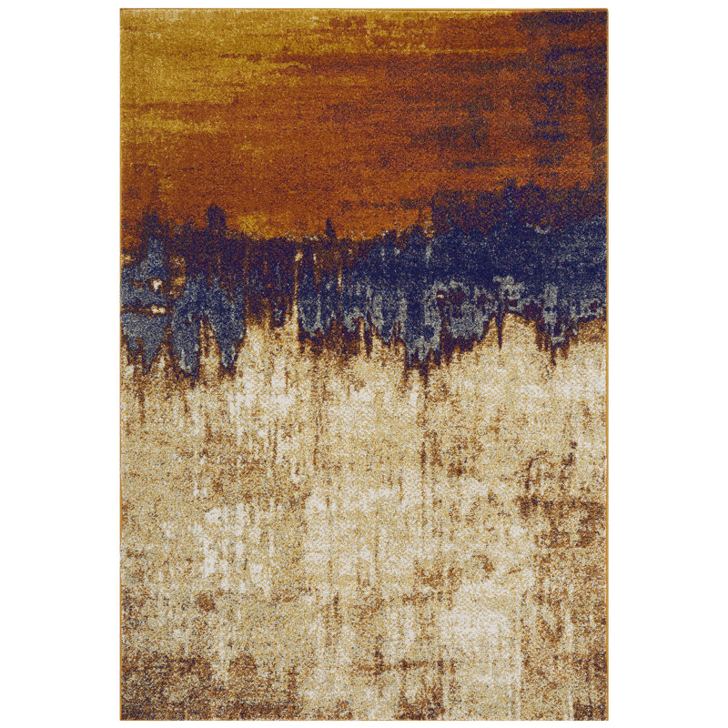 Tallapoosa Distress Orange Rug, Rectangle 160 x 230cm