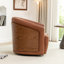 Fauteuil demi-tonneau pivotant en similicuir Delwood-1251969344