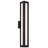Black 31.5"H Aluminum Integrated LED Outdoor Wall Light with Glass Shade