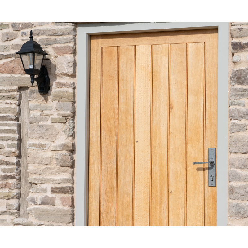 Avon Lock Door Handle, Pewter Patina