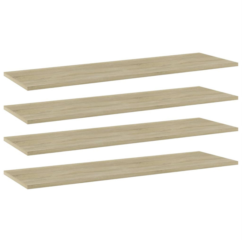 Tablettes flottantes étagères murales, H 0,6 po x l 39,4 po x P 11,8 po, Chêne sonoma