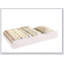 Lit superposé simple au-dessus d'un lit double de style moderne moderne avec des rails en échelle attachés et une structure de joint verrouillable pour la sécurité.-1590486726