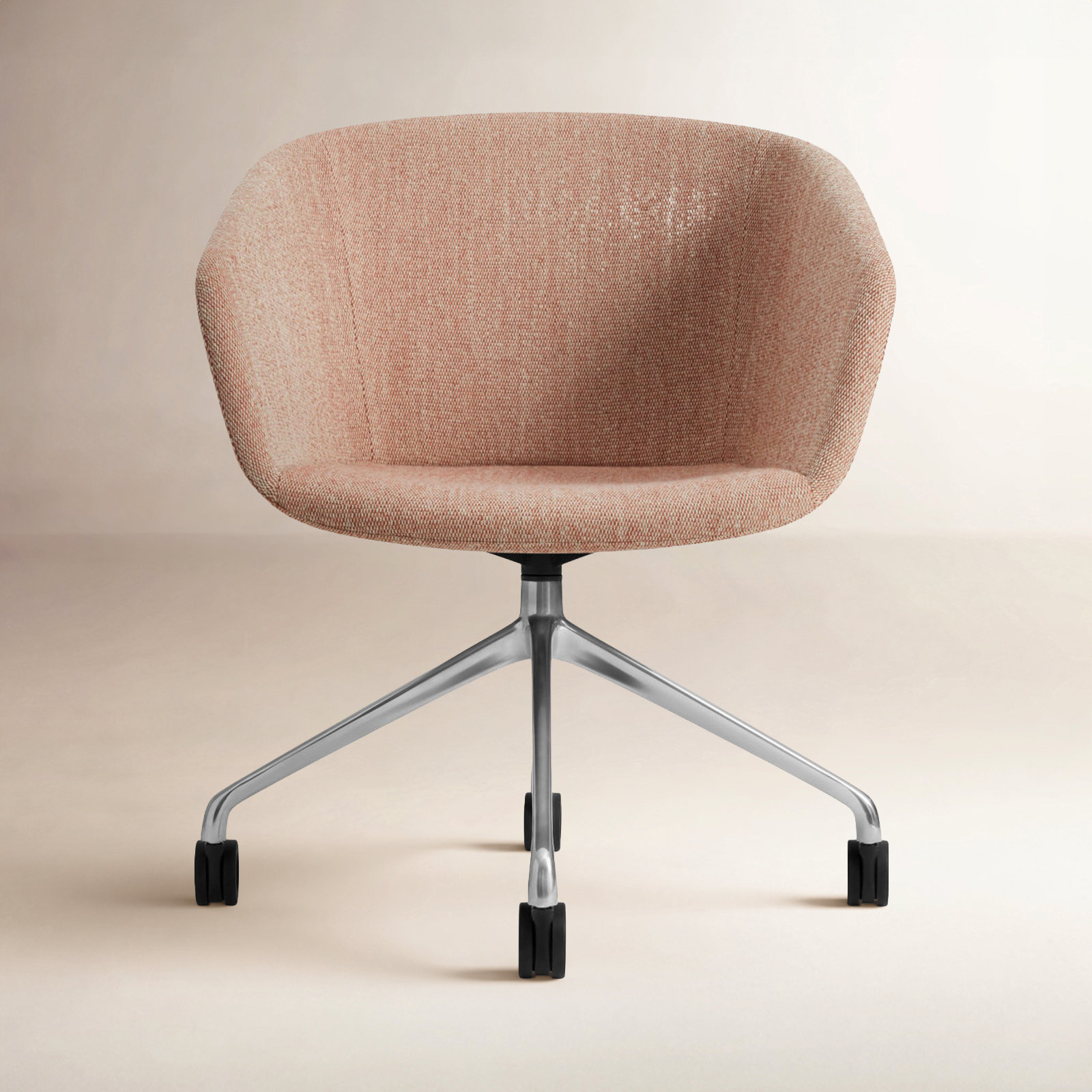 Host Velvet Office Chair, Tait Tomato