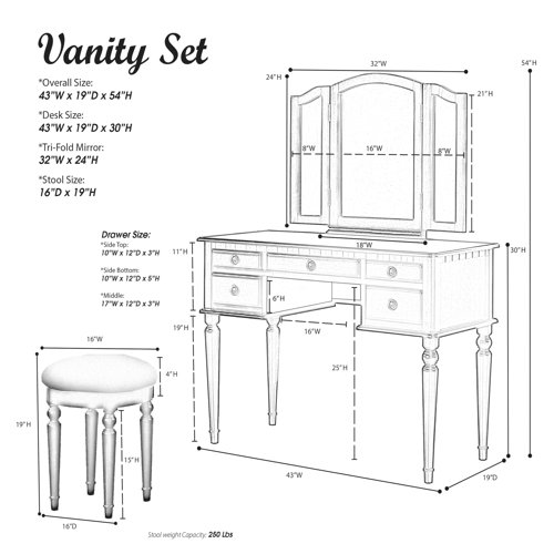 Three Posts™ Torrance Vanity & Reviews | Wayfair