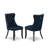 5 Piece Dinette Set Includes a Rectangle Rustic Wood Dining Table and 4 Polyester Fabric Upholstered Parson Chairs, Distressed Jacobean-130971714-130971717