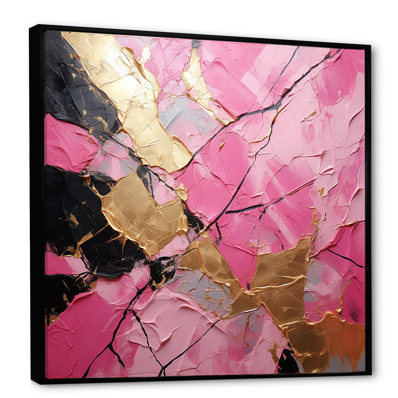Art mural sur toile Minimalisme, Cadre flottant noir, H 16 po x l 16 po x P 1 po