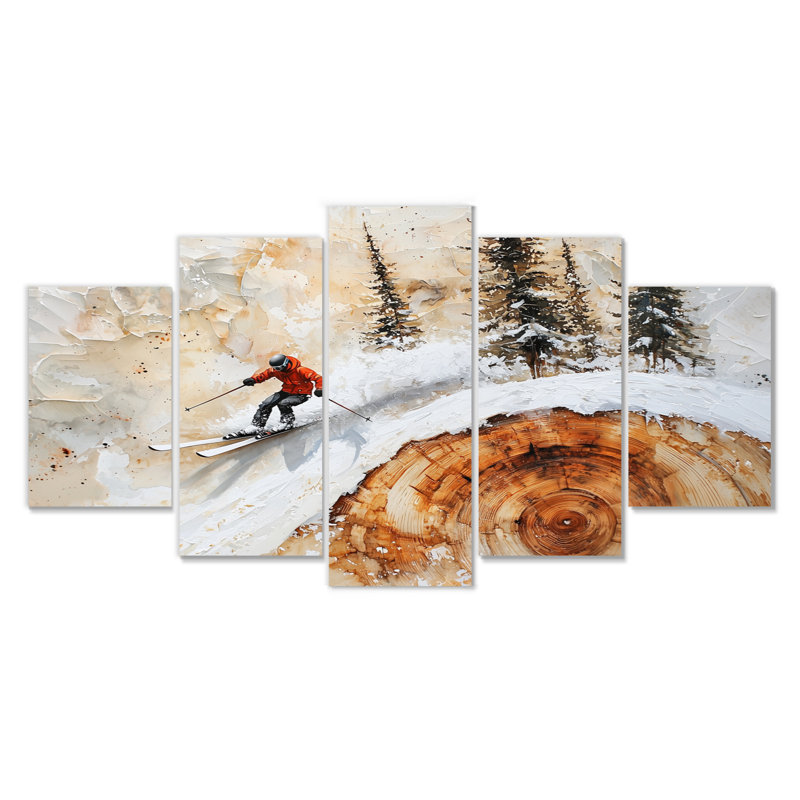 Golconda - art mural ski - ensemble d'art mural diamant