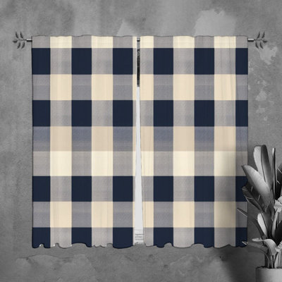 Paire de rideaux obscurcissant en polyester Sirina