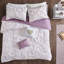 Édredon simple / simple TG avec imprimé métallique prune et imprimé glamour unique-119383938