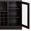 Armoire à vin Finish avec support en verre - Étagère de rangement pratique pour organiser votre collection sans effort