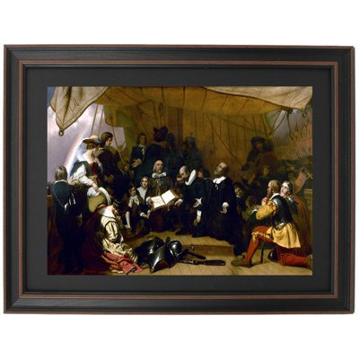 Embarkation Of The Pilgrims By Robert Weir