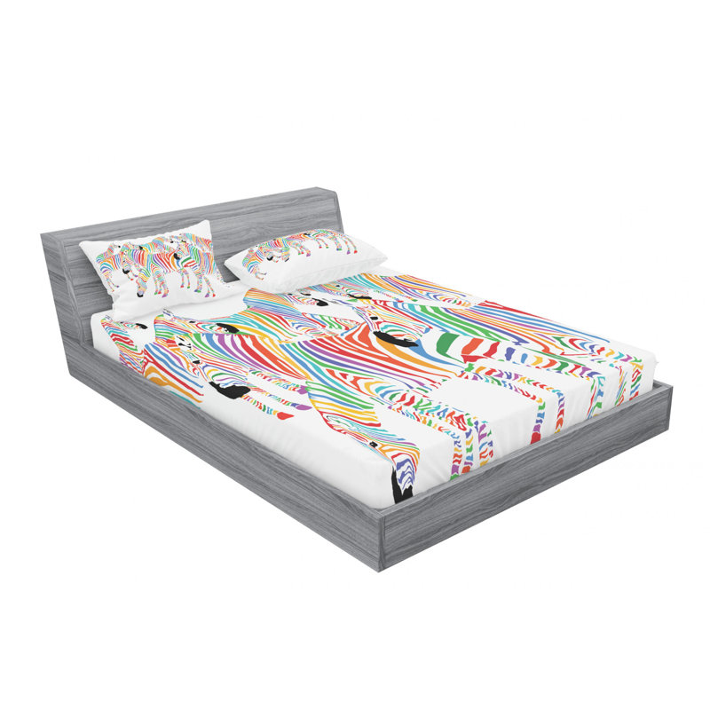 Microfiber Sheet Set, Queen Sheet Set + Fitted Sheet + 2 Pillowcases