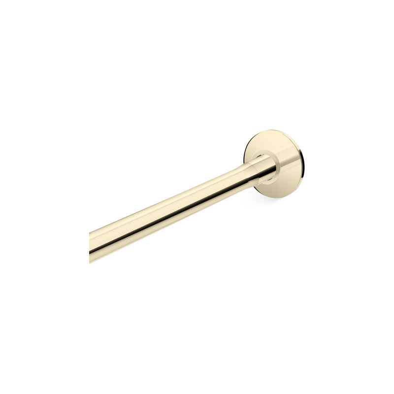 Expanse Curved Shower Rod - Transitional Design, Gold