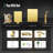 Shower System - Shower Faucet Set With 8 Inch Rain Shower Head And Handheld Shower - High Pressure Rain Shower System - All Metal Shower Faucet Trim Repair Kits - Brushed Gold