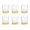 Ensemble de 6 verres à liqueur intemporels avec abat-jour ambré 2,7 oz