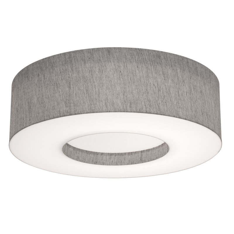 Flush Mount, Gray, 4.75" H x 15" W x 15" D