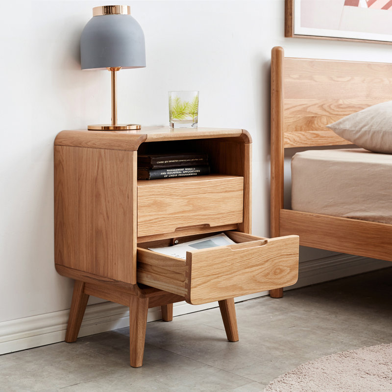 Armoire de chevet en bois massif Pure