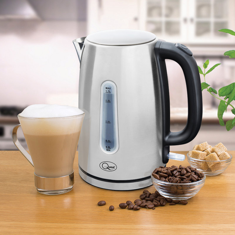 Quest 1.7L Stainless Steel Electric Tea Kettle