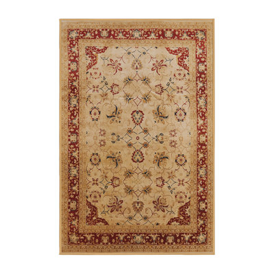 Tapis rouge / beige kevork