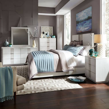 Jamene Philip Cherry Sleigh Bedroom Set B3800 Special 5 Bed Dresser Mirror Nightstand Chest Winston Porter Bed Size: King