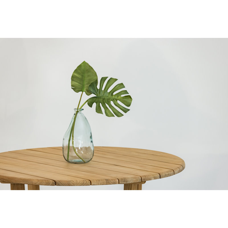 Natural Teak Outdoor Round Teak Dining Table