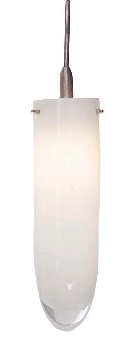 Abat-jour de luminaire suspendu en verre Kacey-Jane H 9 po x l 3,25 po (à visser), Blanc