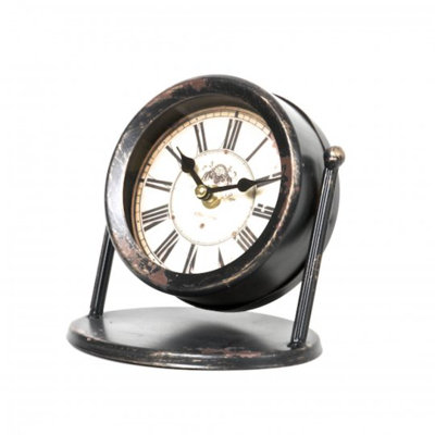 Horloge de plateau de table en métal