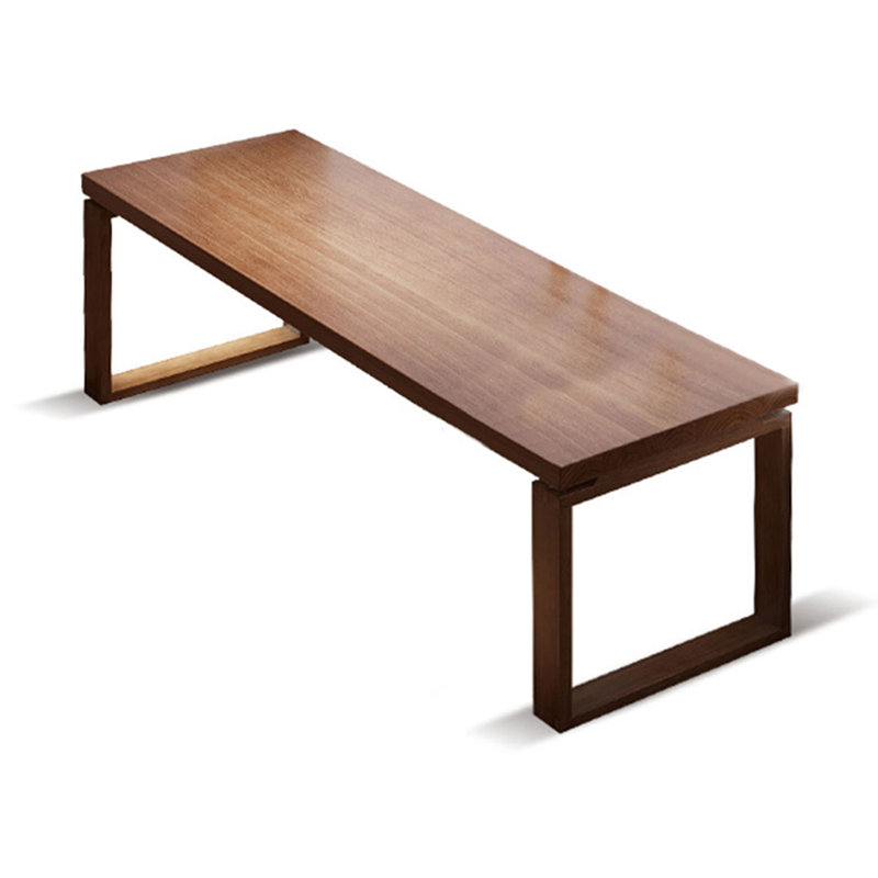 Bureau rectangulaire en bois massif avec 2 tiroirs, H 29,53 po x l 94,49 po x P 23,62 po