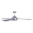 52" Ceiling Fan with Light and Remote, Damp Rated, Modern Silver LED Ceiling Fan for Living Room-2083412316