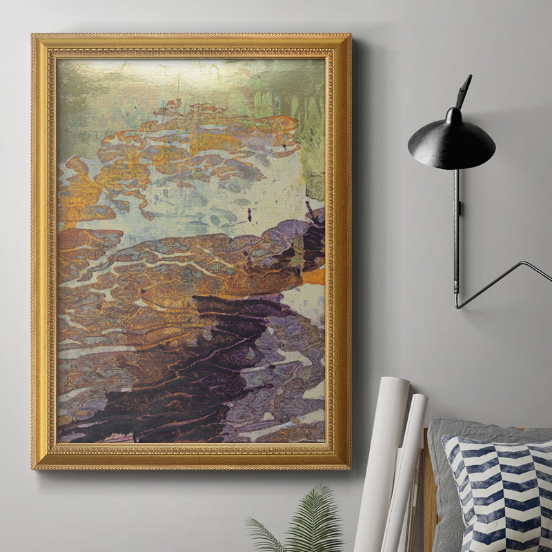 Toile encadrée de qualité supérieure Monet's Landscape VII - prête à être accrochée, H 20 po x l 16 po x P 1 po