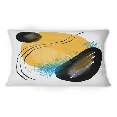 Colorful Minimal Shapes VI - Coussin décoratif à imprimé moderne