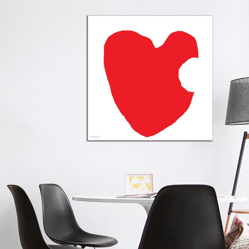 Heart - Wrapped Canvas Print, 121.92cm H x 40.64cm W x 3.81cm D