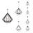 Buckeys 15 - Light Steel Dimmable Chandelier
