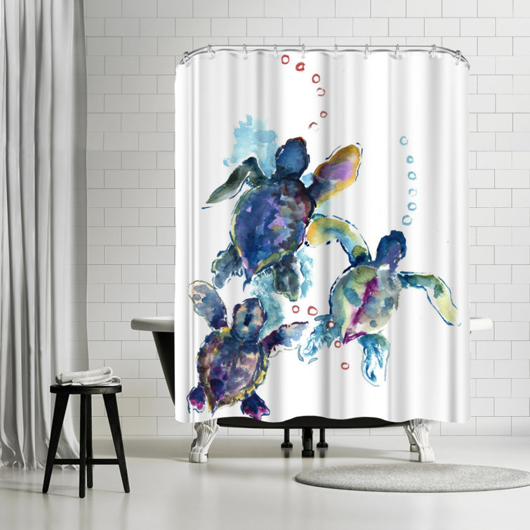 Bless international Coastal Shower Curtain Revolving Motion by Suren  Nersisyan  Reviews Wayfair