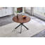 Extendable Round Dining Table (43" To 54") - Space-Saving Dining Table With Sturdy Metal Legs,For Small Apartment/Living Room, 4-6 Seater Multi-Functional Kitchen Room Dinner Table