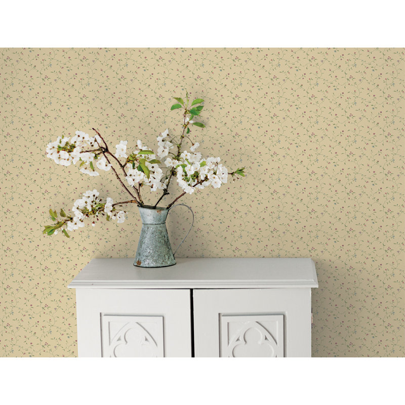 Schofield 10m x 53cm Matte Wallpaper Roll, Pink/Beige