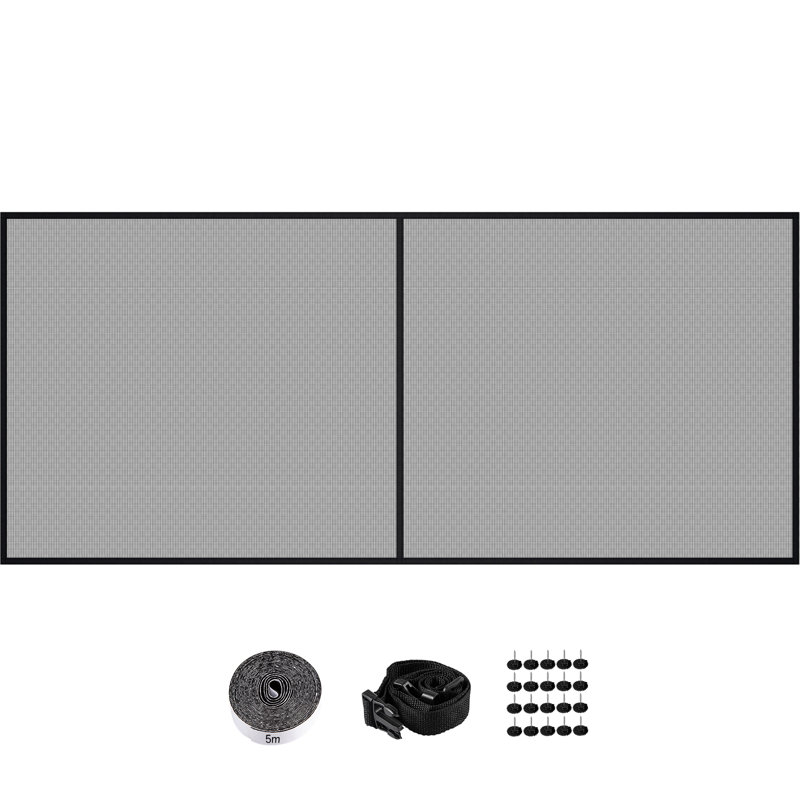 Fiberglass Folding Garage Door, 548.6cm W x 213.4cm H