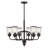Speedway 6 - Light Steel Chandelier-2116543817