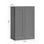 Armoire de cuisine murale avec tablettes réglables l 24 po x H 30 po x P 12 po-814792613-814792614