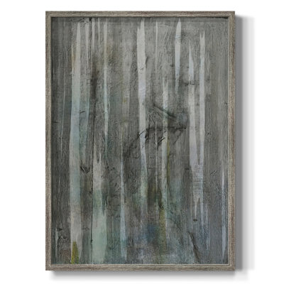 Birch Forest Abstracts I Framed Print - Solid Wood