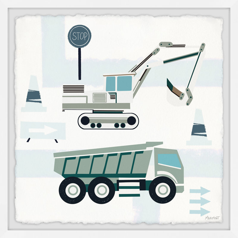 Branchon Earth Hauler, reproduction encadrée, H 24 po x l 24 po x P 1,5 po
