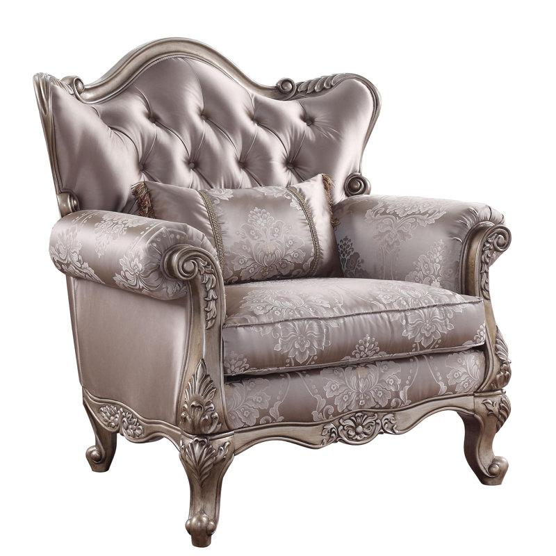 Fauteuil à oreilles capitonné Kalene